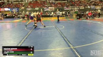 A - 160 lbs Cons. Round 2 - Caleb Cook, Laurel vs Keaton Wergin, Dawson County