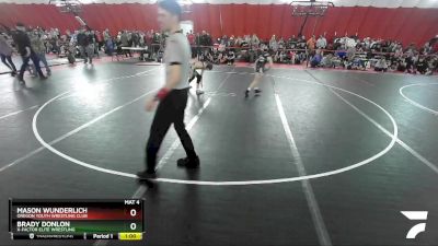 102 lbs Cons. Round 3 - Mason Wunderlich, Oregon Youth Wrestling Club vs Brady Donlon, X-Factor Elite Wrestling