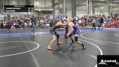 126 lbs Champ. Round 1 - Carson Mccrory, Bobcat WC vs Dan Kuder, Halstead
