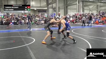 126 lbs Champ. Round 1 - Carson Mccrory, Bobcat WC vs Dan Kuder, Halstead