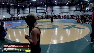 70 lbs Round 1 (6 Team) - Asher Franco, NORTH CAROLINA WRESTLING FACTORY vs Austin Kerrigan, CAROLINA ELITE WRESTLING CLUB