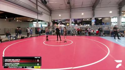 126 lbs Cons. Round 1 - Jacob Delancy, 512 Outlaw Wrestling vs MaKayla Dyer, Rio Vista Wrestling