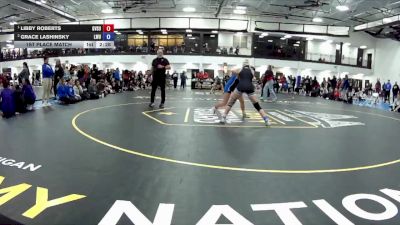 117 A 1st Place Match - Libby Roberts, Grand Valley State University vs Grace Lashinsky, Lindsey Wilson University