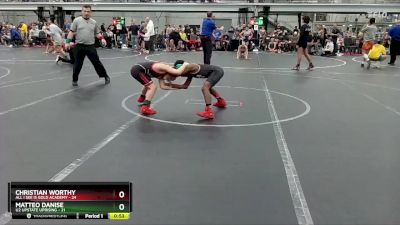 80 lbs Placement (4 Team) - Christian Worthy, All I See Is Gold Academy vs Matteo Danise, U2 Upstate Uprising