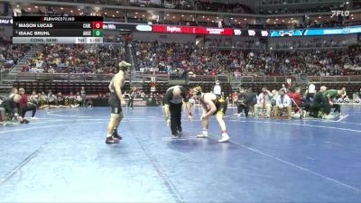 3A-150 lbs Cons. Semi - Isaac Bruhl, Ankeny Centennial vs Mason Lucas, Carlisle