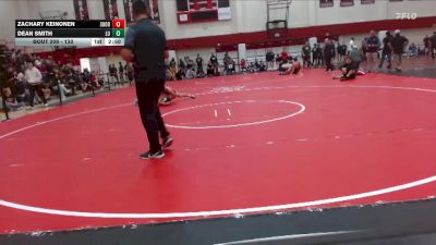 133 lbs Cons. Round 2 - Zachary Keinonen, Southern Oregon vs Dean Smith, Linfield University