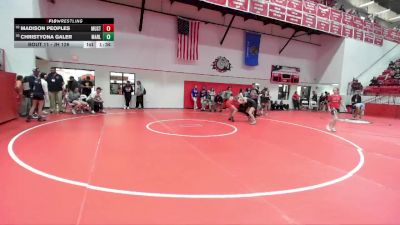 JH 126 lbs Champ. Round 1 - Christyona Galer, MARLOW vs Madison Peoples, MUSTANG