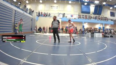 120 lbs Cons. Round 5 - Wyatt Christensen, Syracuse vs Logan Loaiza, Post Falls