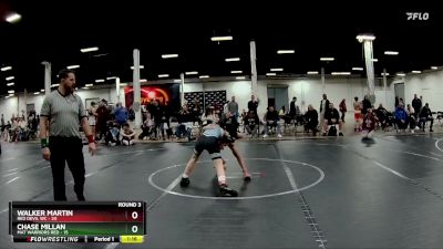 100 lbs Round 3 (4 Team) - Walker Martin, Red Devil WC vs Chase Millan, Mat Warriors Red