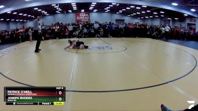 63 lbs Cons. Semi - Patrick O`Neill, Virginia Patriots Wrestling vs Joseph Rhodes, Nova WC