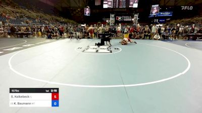 157 lbs Cons 32 #2 - Sean Kolkebeck, IL vs Kale Baumann, MT