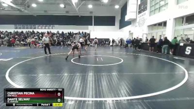 132 lbs Cons. Round 3 - Dante Selway, El Dorado vs Christian Pecina, Oak Hills