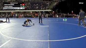 80 lbs Cons. Round 2 - Isaac Kaalberg, Immortal Athletics WC vs Josiah Hursh, N8