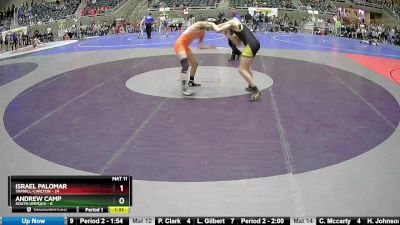 140 lbs Round 3 (4 Team) - Israel Palomar, Yamhill-Carlton vs Andrew Camp, South Umpqua