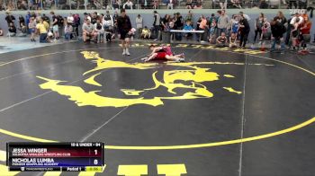 84 lbs Quarterfinal - Jessa Winger, Soldotna Whalers Wrestling Club vs Nicholas Lumba, Pioneer Grappling Academy