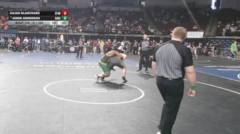 D 1 285 lbs 5th Place Match - Aiden Anderson, Baton Rouge vs Julian Blanchard, St. Amant