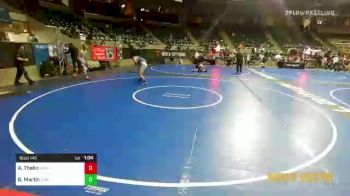 145 lbs 5th Place - Ayden Thelin, Choctaw Ironman Youth Wrestling vs Brady Martin, Greater Heights Wrestling