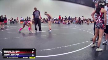 110 lbs Round 5 (8 Team) - Ariana Remy-Lee, Georgia United Blue vs Mikayla Williams, Georgia United Red