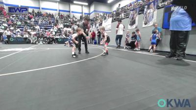 40 lbs Round Of 16 - Denver Dudley, Hinton Takedown Club vs Warren Davis, Noble Takedown Club