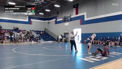 144 lbs Round 3 (3 Team) - Jair Jackson-Bey, Allen vs Luca Rios, Conroe Woodlands College Park