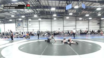 113 lbs Rr Rnd 2 - Brayden Johnston, MF Army Orange - HSB vs Shelby Tuhari, Legacy Dragons - HSB