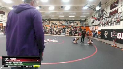 64-69 lbs Round 1 - Mia Hanger, Riverton USA Wrestling vs Hayden Robinson, Thermopolis Wrestling Club