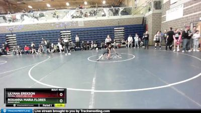 75 lbs Round 1 - Roxanna Maria Flores, Idaho Gold vs Lilyana Erekson, McCall Wrestling Club