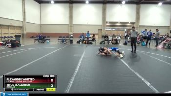 76 lbs Cons. Semi - Titus Slaughter, Ironclad vs Alexander Whitted, Cookeville Youth Wrestling