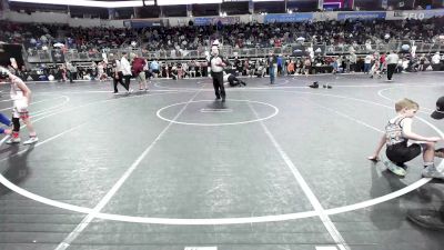 58 lbs Consi Of 16 #2 - Stetsyn Milroy, Wellsville Kid Matters vs Benton Clarke, DC Gold
