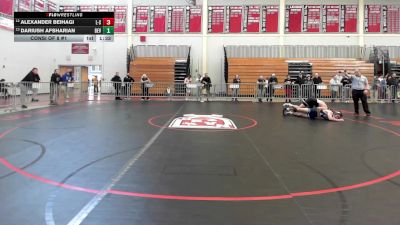 126 lbs Consi Of 8 #1 - Alexander Beihagi, Lincoln-Sudbury vs Dariush Afsharian, Beverly