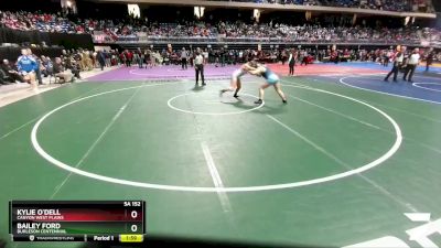 5A 152 lbs Champ. Round 1 - Bailey Ford, Burleson Centennial vs Kylie O`Dell, Canyon West Plains