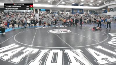 80 lbs Champ. Rd Of 16 - Logan Clarendon, Black Fox Wrestling Academy vs Tucker Wilson, Sherwood Wrestling