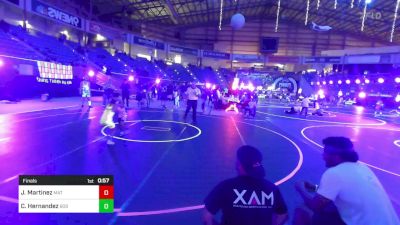 54 lbs Final - Jaxon Martinez, Mat Rats Rebooted vs Cameron Hernandez, 806 Takedown Wreslting