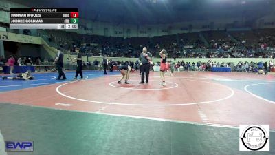 100 lbs Round Of 16 - Hannah Woods, Duncan Lady Demons vs Jobbee Goldman, Stillwell