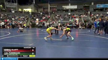 115 lbs Quarterfinal - Cael Puderbaugh, Bobcat Wrestling Club vs Kimball Elliott, Moyer Elite