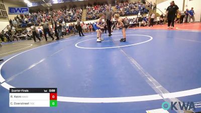 61 lbs Quarterfinal - Riley Keim, Wagoner Takedown Club vs Casen Overstreet, Tiger Trained Wrestling