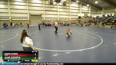 49 lbs Quarterfinal - Ryder Augustus, Westlake Wrestling Club vs Jaxon Schiess, COWA