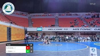 126 lbs Final - Daniel Aranda, Lake Highland Prep vs James Sloan, St. Joseph Regional