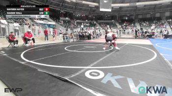 76 lbs Quarterfinal - Hayden Hayes, Weatherford Youth Wrestling vs Haigen Wall, Locust Grove Youth Wrestling
