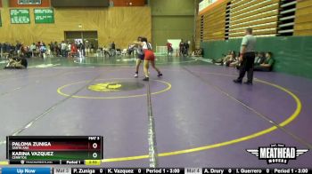 W 148 lbs Round 2 - Paloma Zuniga, Santa Ana vs Karina Vazquez, Cerritos