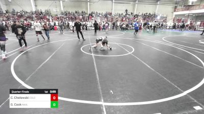 50 lbs Quarterfinal - Chase Chelewski, Colorado Outlaws vs Gunner Cook, Badlands WC