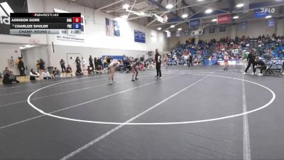 117 lbs Champ. Round 2 - Charlize Shuler, Presbyterian vs Addison Gore, Unattached