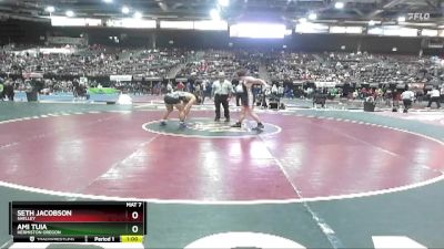 182 lbs Cons. Round 2 - Seth Jacobson, Shelley vs Ami Tuia, Hermiston Oregon