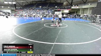 59 lbs Semifinal - Paxton Hanson, Mat Demon Wrestling Club vs Cruz Herman, Mat Demon Wrestling Club