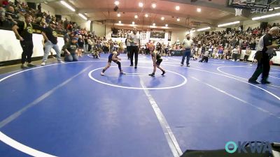 60 lbs Quarterfinal - Stella Morris, Broken Arrow Wrestling Club vs Jaxon Huffman, Tulsa Blue T Panthers