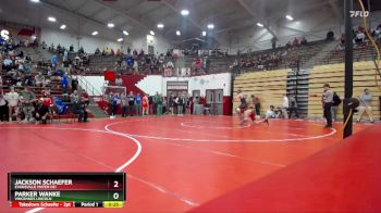 132 lbs Cons. Round 3 - Jackson Schaefer, Evansville Mater Dei vs Parker Wanke, Vincennes Lincoln