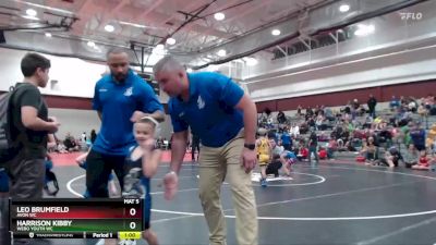 47-48 lbs Quarterfinal - Harrison Kibby, Webo Youth WC vs Leo Brumfield, Avon WC