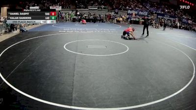 D 2 126 lbs 3rd Place Match - Kalan Sanders, Lakeshore vs Daniel Daspit, Teurlings Catholic