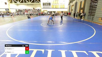 157B lbs Rr Rnd 3 - Dylan Evans, Pitt vs Juruis Clark, Hofstra