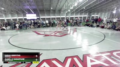 145 lbs Cons. Round 5 - Isabella Sagastume, Cedar Valley vs Sarah Griffiths, Herriman